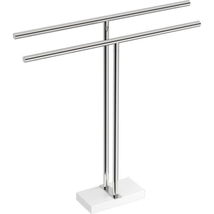 9185 Double Towel Stand 900mm -POLS - Decor Handles - Bathroom Accessories