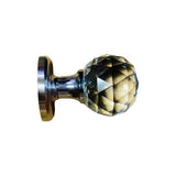 Crystal door knob on rose - Decor Handles - door handle on rose