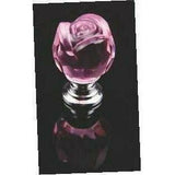 Crystal knob rose shape - Decor Handles