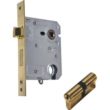 Cylinder Mortice Lock with 65mm Cylinder - Decor Handles