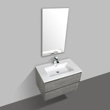 Enzo Cabinet 800 Concrete with Basin - Decor Handles