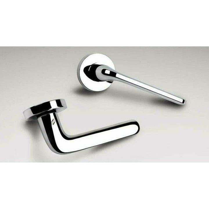 Exclusive Italian lever handle on round rose - Decor Handles