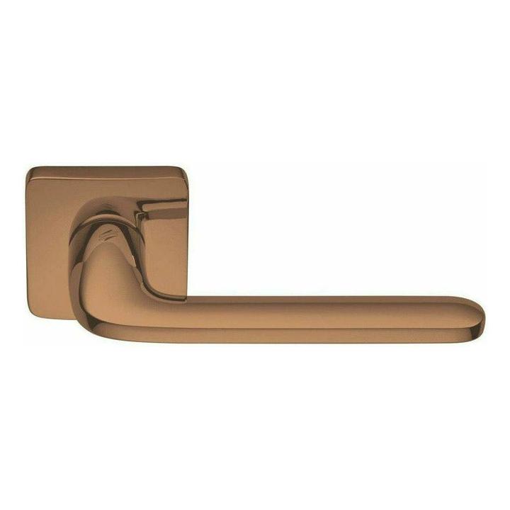 Exclusive Italian lever handle on square rose - Decor Handles