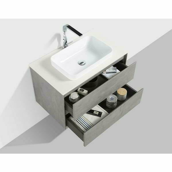 MADRID 800mm - DOUBLE DRAWER & TOP & BASIN - Decor Handles