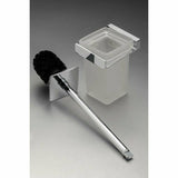 Messina Glass Toilet Brush Set - Decor Handles - Bathroom Accessories