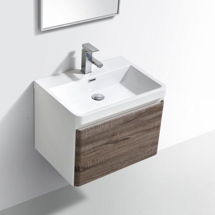 Milan 600 Single Drawer & Basin - Decor Handles