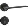 Modern Matt Black Slim Lever Handle on rose "DC" house brand - Decor Handles - door handle on rose