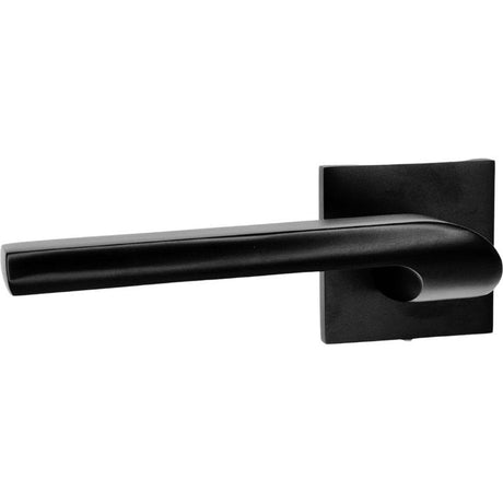 Modern square lever handle on rose - Decor Handles -