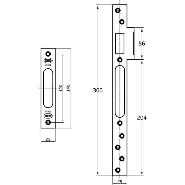 Multiple 3 point locking system (Lock Body Only) - Decor Handles