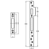 Multiple 3 point locking system (Lock Body Only) - Decor Handles