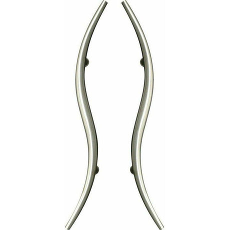 Narrow "S" shaped stainless steel pull handle - Decor Handles