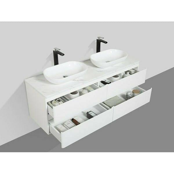 SANTORINI 1500mm - FOUR DRAWER & TOP & 2 BASIN - Decor Handles