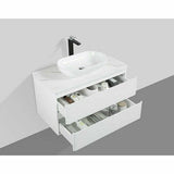 SANTORINI 900mm - DOUBLE DRAWER & TOP & BASIN - Decor Handles