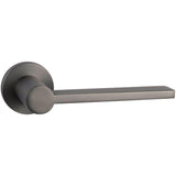 Slim lever handle on round rose - Decor Handles