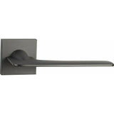 Slim lever handle on square rose - Decor Handles