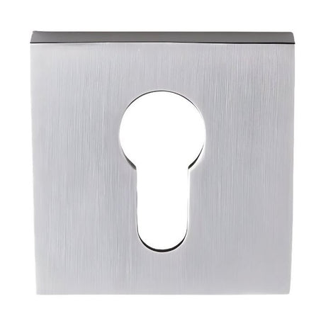 Square stainless steel lever handle on rose - Decor Handles - door handle on rose