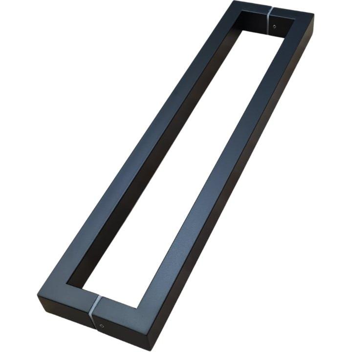 Square Straight Pull Handle in Matt Black - Decor Handles