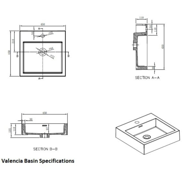 Valencia Basin - Decor Handles - Basins